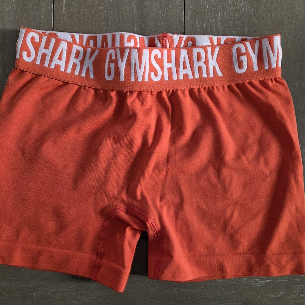 Gymshark Bright Orange High-Rise Training Shorts